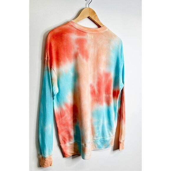 Sundry Sweater Womens Size XS Terry Oversized Sweatshirt Tie Dye Crewneck NWT - Picture 6 of 9